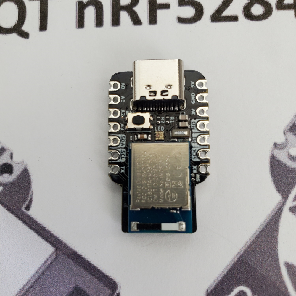 myQT nRF52840 development board top view zoomed i